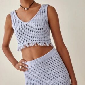 Reformation Lieta Open Knit Set